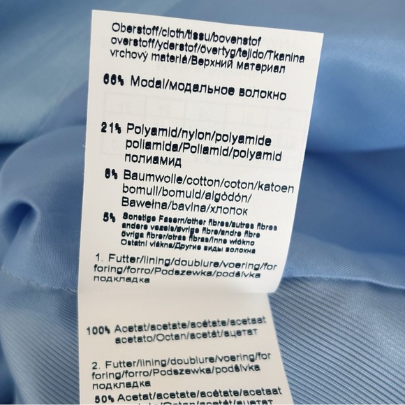 Bianca Modal Blazer Jacket 44 US 14 Blue Pockets - Picture 8 of 10